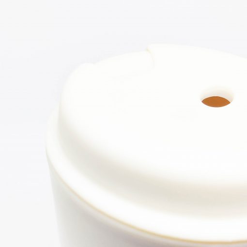 Doucble wall coffee mug cream white top 2-100dpi