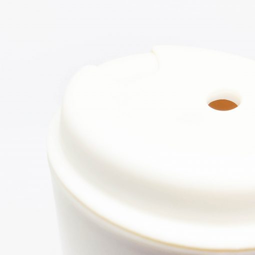 Doucble wall coffee mug cream white top 2-100dpi