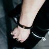 CONTRARY | Black Cord with Gold Charm