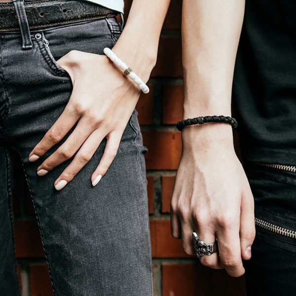 4 CONTRARY | Black Cord with Black Charm