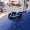 O.S.F.A Adjustable Hex Paracord Bracelet - black