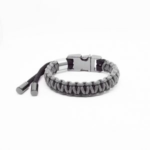 O.S.F.A Adjustable Classic Paracord Bracelet - grey