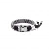 OSFA Classic Grey Square Small(2) O.S.F.A Adjustable Classic Paracord Bracelet - grey