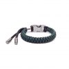 O.S.F.A Adjustable Hex Paracord Bracelet - hunter green