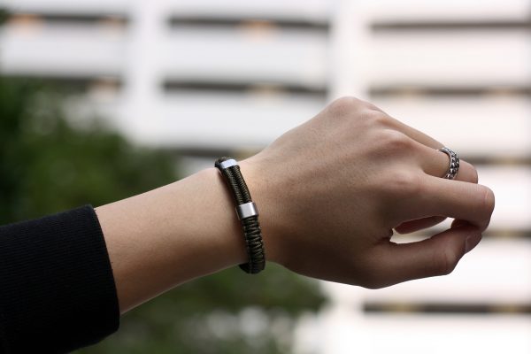 Touchwood X EK Army Green Parocord Bracelet