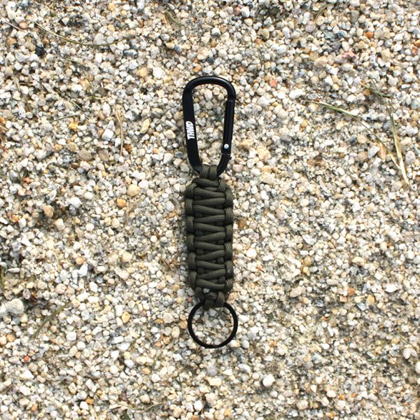 Army Green Paracord Keychain