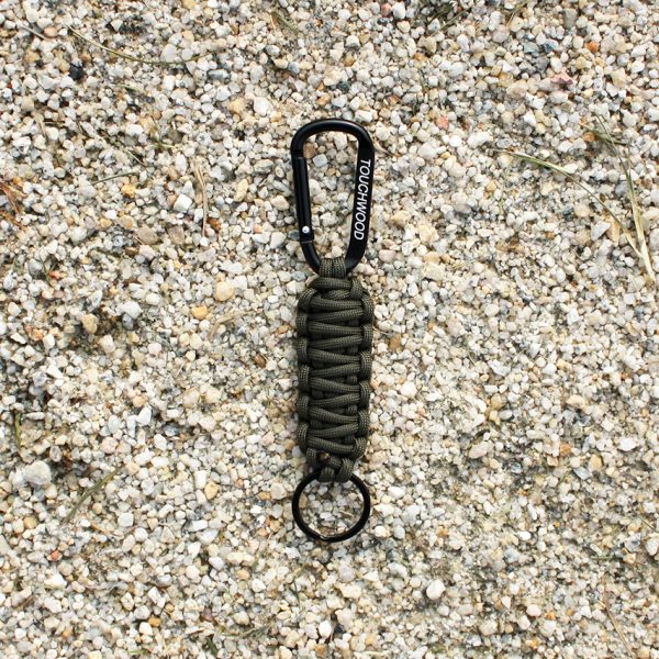 Army Green Paracord Keychain