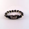 black & brass beads back Black & Brass Beads Paracord Bracelet