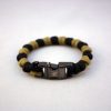 Black Gold Beads Paracord Bracelet