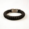 Black Reflective Paracord Bracelet