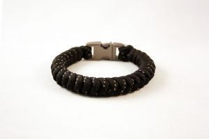 Black Reflective Paracord Bracelet