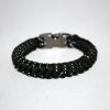 Black Reflective Paracord Bracelet