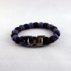 blue camo beads buckle (2) Blue Camo Beads Paracord Bracelet