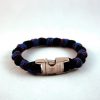 blue camo beads paracord bracelet back Blue Camo Beads Paracord Bracelet