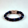 blue camo beads paracord bracelet front Blue Camo Beads Paracord Bracelet