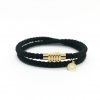 Braided Double Wrap Bracelet V2 - Black