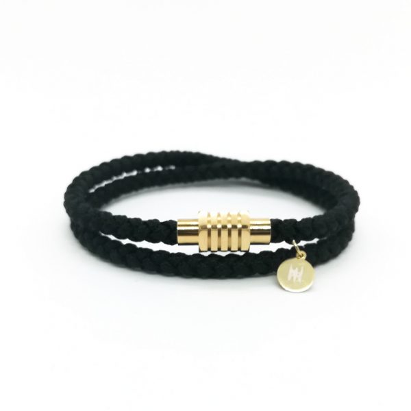 Braided Double Wrap Bracelet V2 - Black