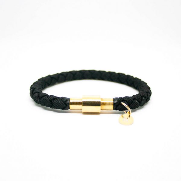 Braided Single Wrap Bracelet - Black