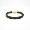braided single wrap 1024 square-3 Braided Single Wrap Bracelet - Army Green