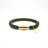 braided single wrap 1024 square-4 Braided Single Wrap Bracelet - Army Green
