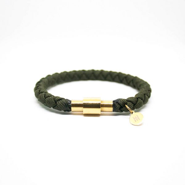 braided single wrap 1024 square-4 Braided Single Wrap Bracelet - Army Green