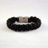 Classic Black Cobra Knot Paracord Bracelet