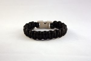 Classic Black Cobra Knot Paracord Bracelet