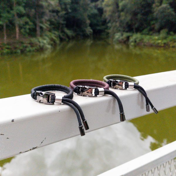 raw O.S.F.A Adjustable Fish Tail Bracelet - army green