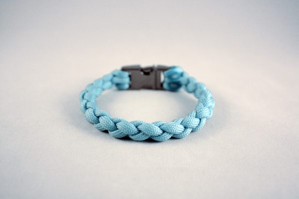 glow in the dark front Limited Edition Cerulean Blue Glow In The Dark Paracord Bracelet