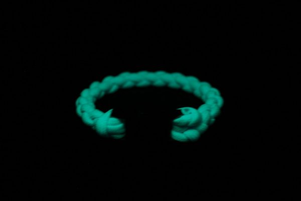 glow in the dark total darkness back Limited Edition Cerulean Blue Glow In The Dark Paracord Bracelet