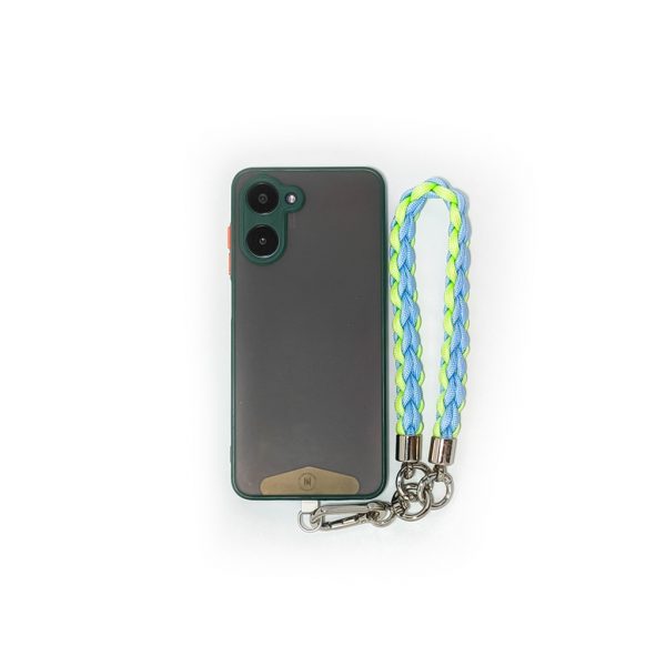 Multiuse Phone Lanyard - Luminous - Sky Blue & Neon Green