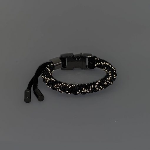 osfa back bone bracelet black reflecting small