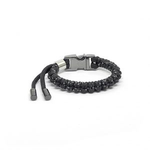 O.S.F.A Adjustable Back Bone Bracelet - black reflective