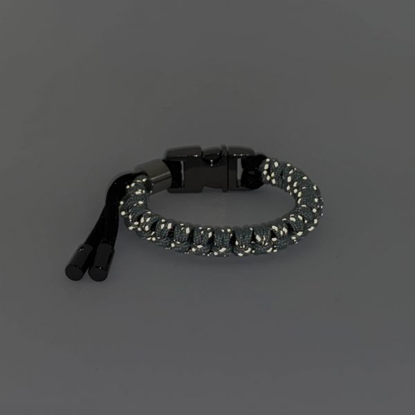 osfa back bone bracelet grey reflecting small O.S.F.A Adjustable Back Bone Bracelet - grey reflective