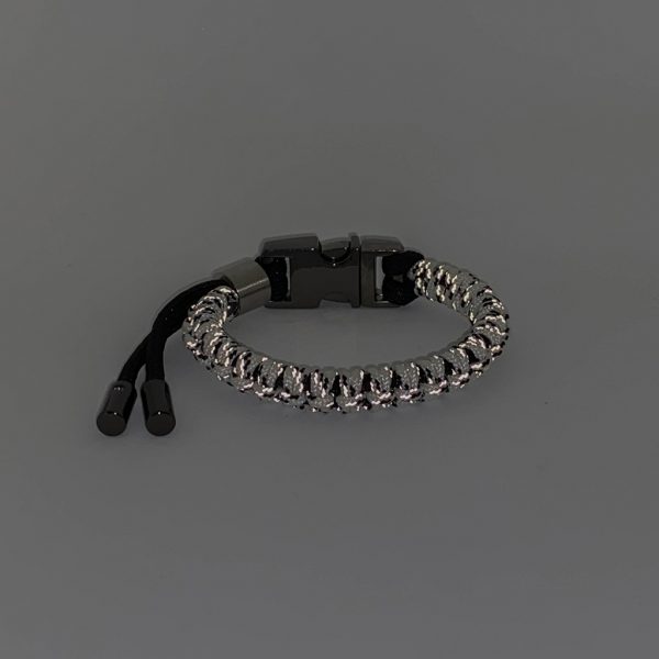 osfa back bone bracelet white reflecting small O.S.F.A Adjustable Back Bone Bracelet - white reflective & glow in the dark