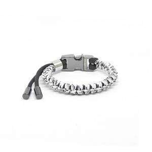 O.S.F.A Adjustable Back Bone Bracelet - white reflective & glow in the dark