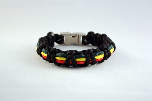 Rasta Cobra Knot Paracord Bracelet