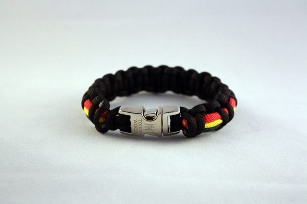 Rasta Cobra Knot Paracord Bracelet