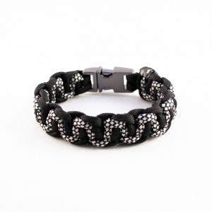 Silver Diamond Paracord Bracelet