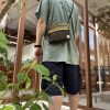 Splash-Proof Sacoche Bag - Army Green