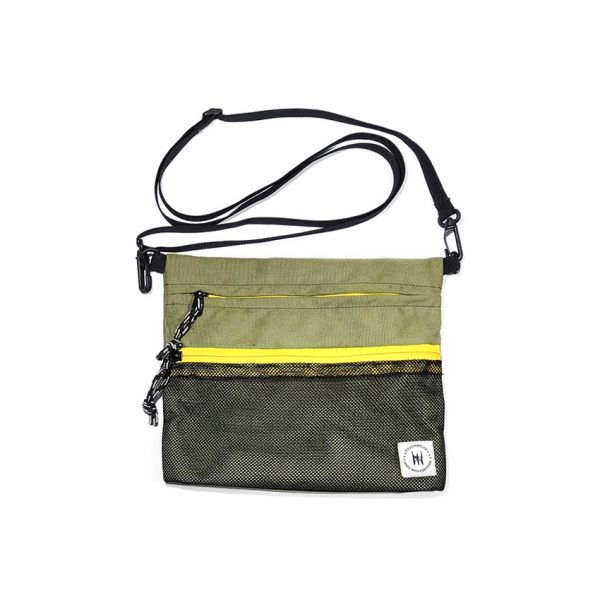 Splash-Proof Sacoche Bag - Army Green