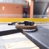 O.S.F.A Adjustable Hex Paracord Bracelet - wolf brown